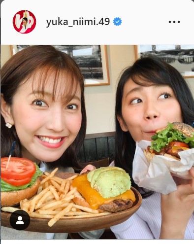 新美有加アナウンサーのインスタグラムより