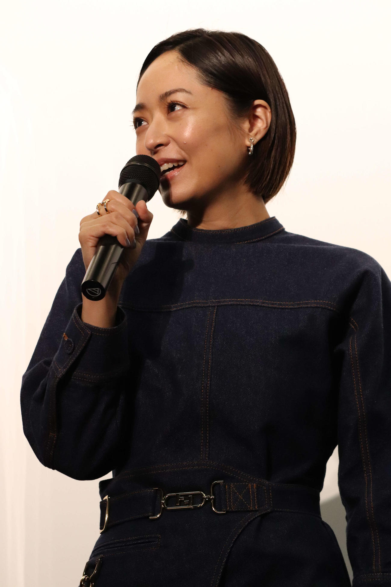 映画「わたしのお母さん」公開記念舞台あいさつに登壇した井上真央（撮影・加藤理沙）