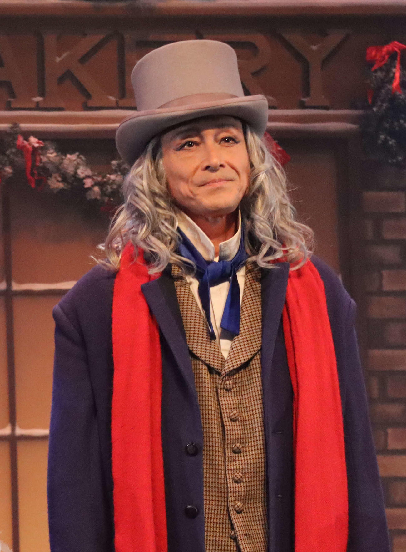 ミュージカル「クリスマス・キャロル」の公開ゲネプロに出席した吉田栄作