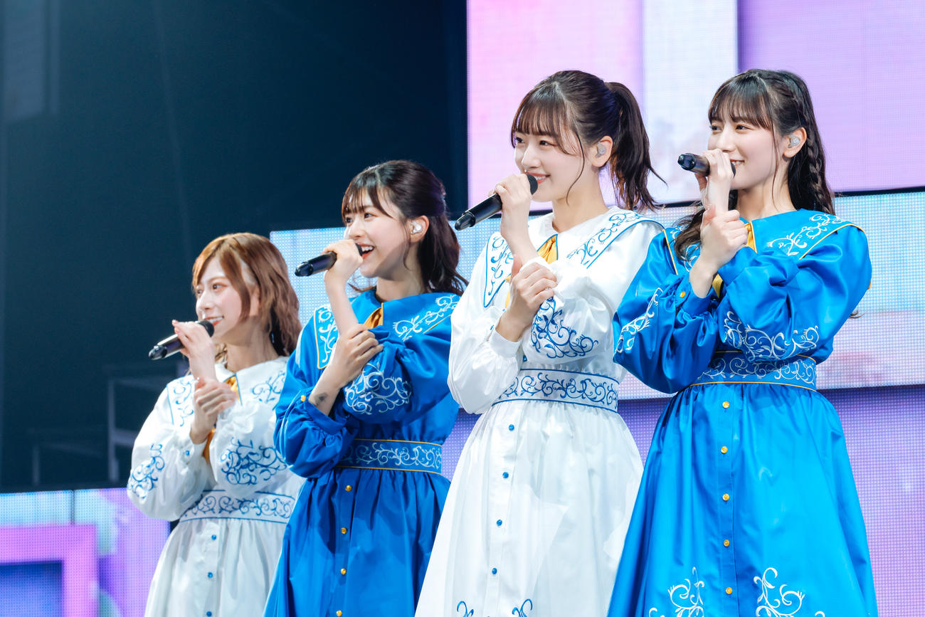全国ツアーの千秋楽を迎えた日向坂46（撮影・上山陽介）