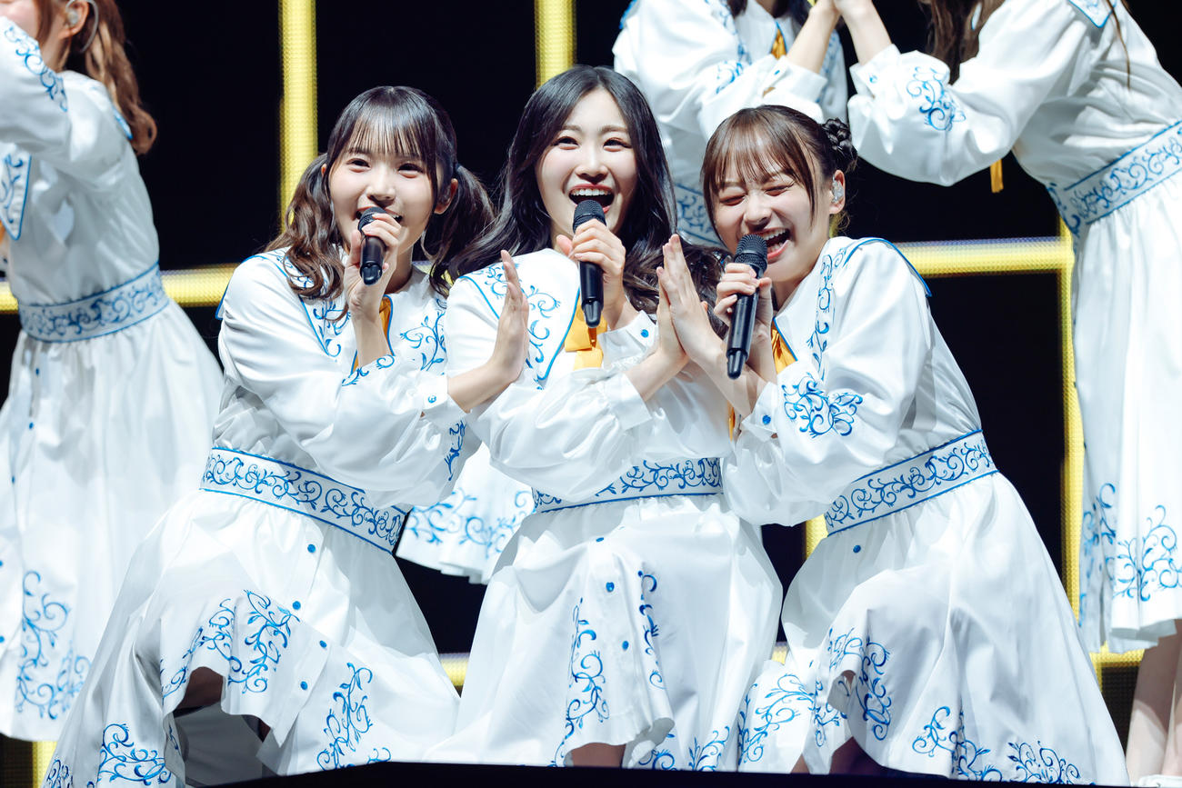 全国ツアーの千秋楽を迎えた日向坂46（撮影・上山陽介）