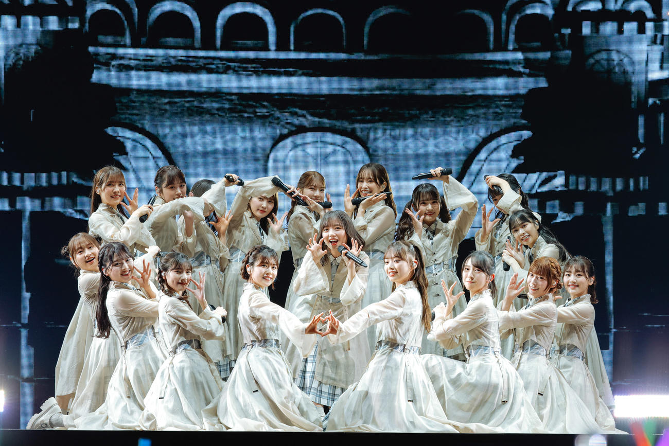 全国ツアーの千秋楽を迎えた日向坂46　撮影：上山陽介（撮影・上山陽介）