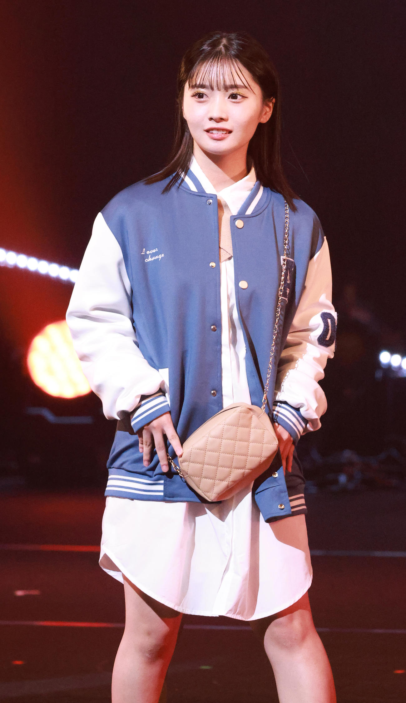 「TGC teen 2022 Tokyo supported by Up－T」に出演した実熊瑠琉（撮影・中島郁夫）