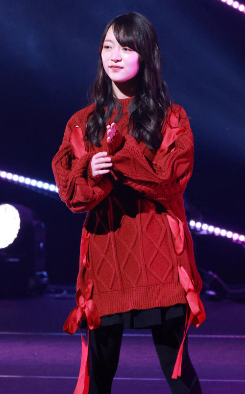 「TGC teen 2022 Tokyo supported by Up－T」に出演した永田彩羽（撮影・中島郁夫）
