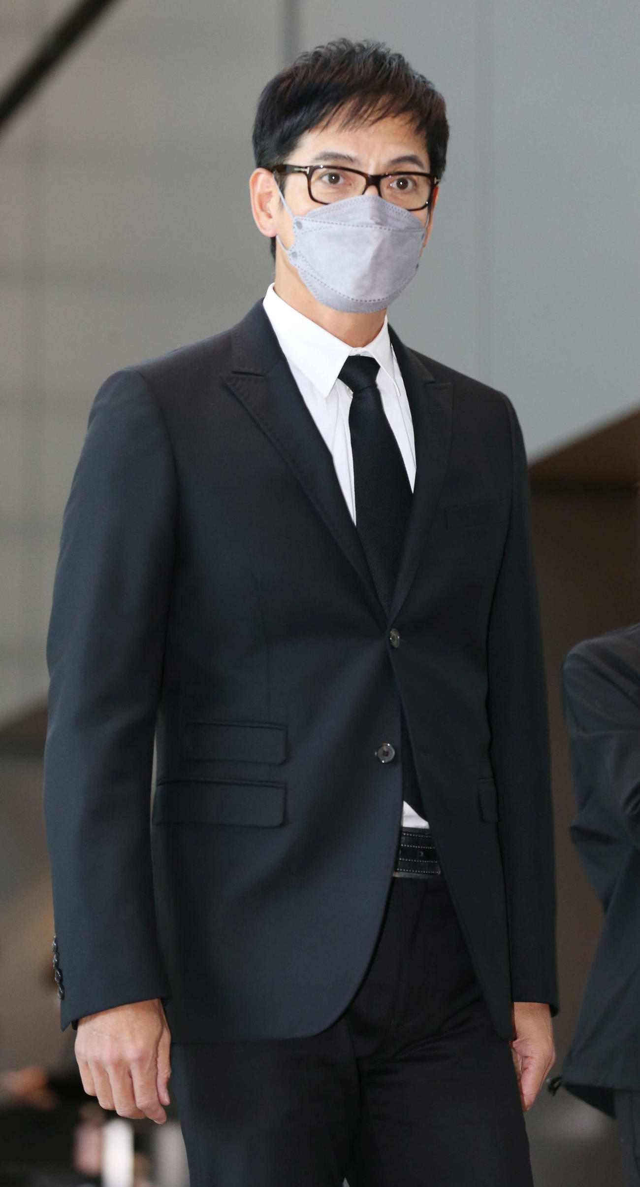 古谷一行さんのお別れの会に参列する沢村一樹（撮影・宮地輝）