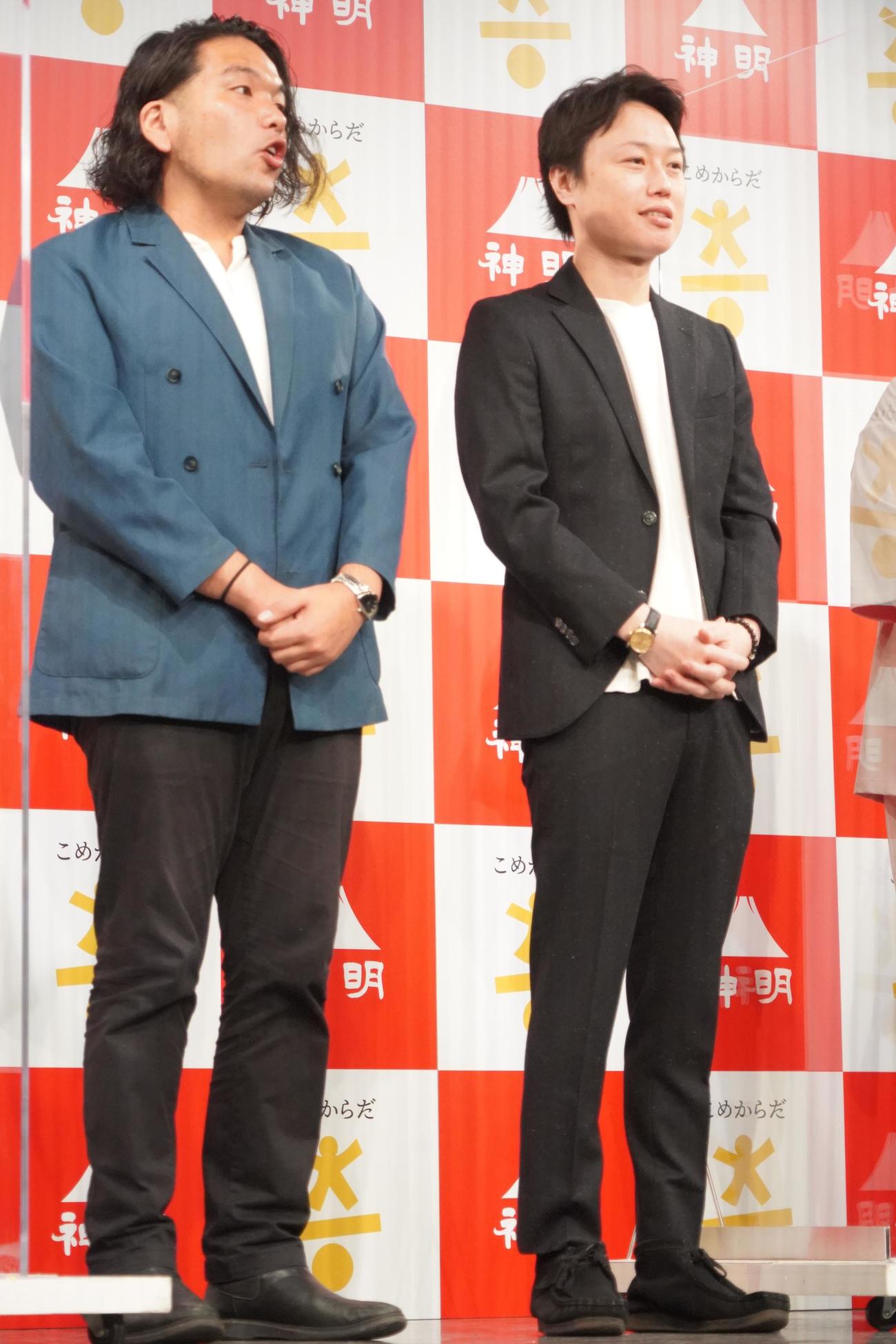 見取り図の盛山晋太郎（左）とリリー（2022年10月28日撮影）