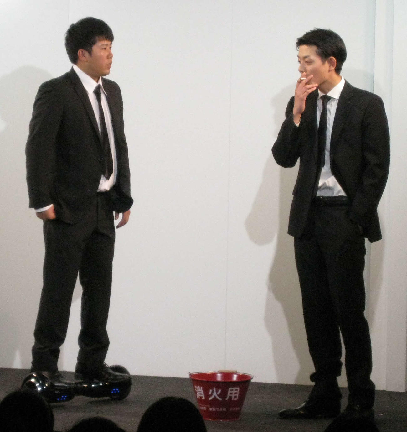 年間3位でCS出場を決めたハマノとヘンミ（撮影・吉池彰）