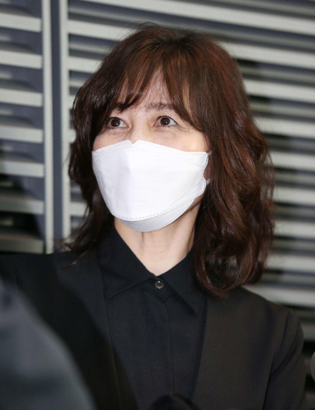 古谷一行さんのお別れの会に参列し思い出を語る石野真子（撮影・宮地輝）