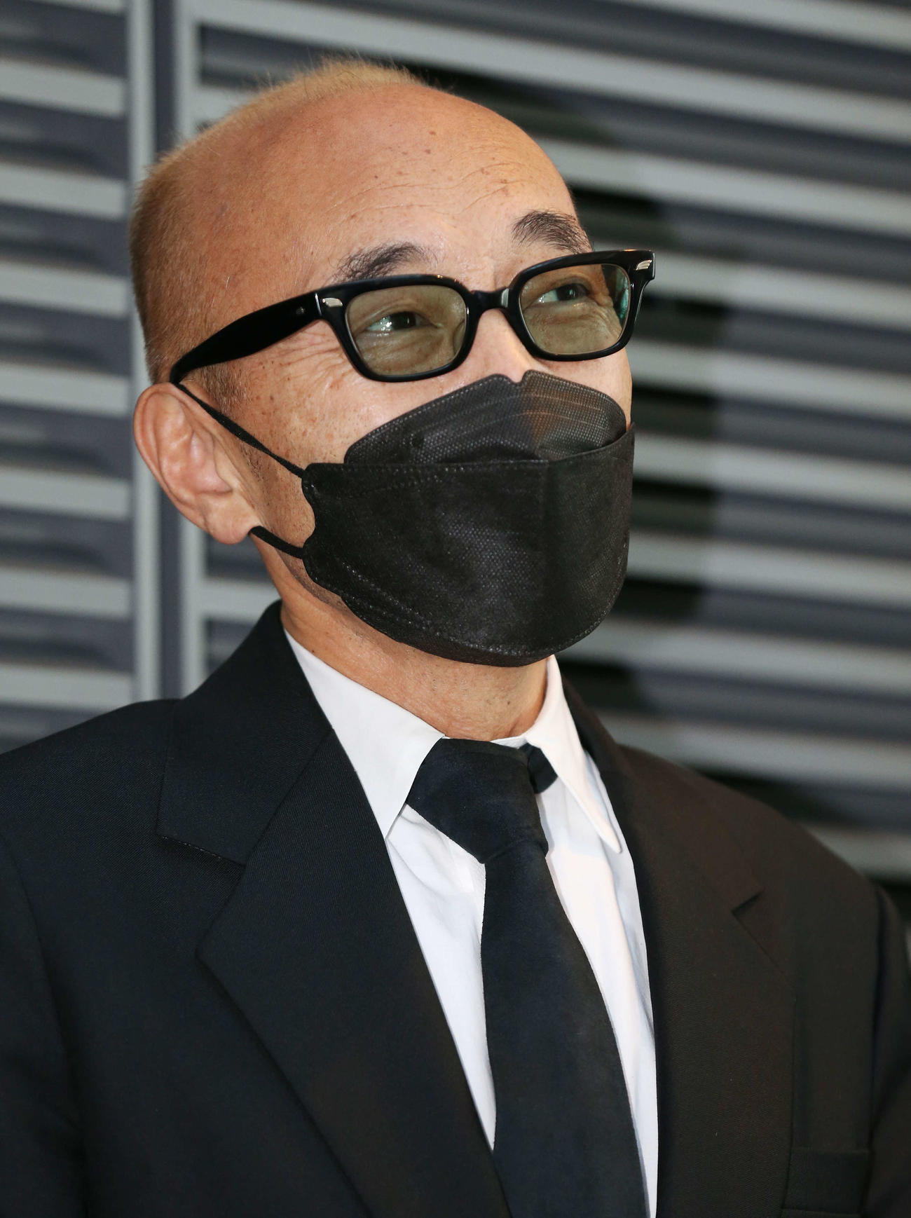 古谷一行さんのお別れの会に参列し思い出を語る竹中直人（撮影・宮地輝）