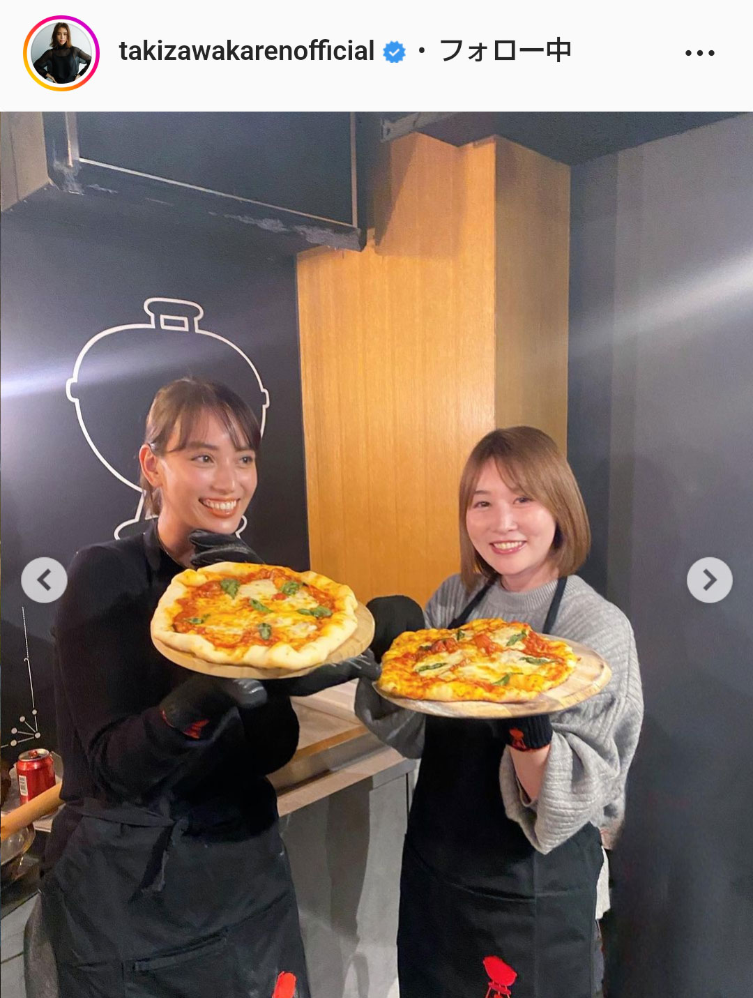 滝沢カレンのインスタグラムより