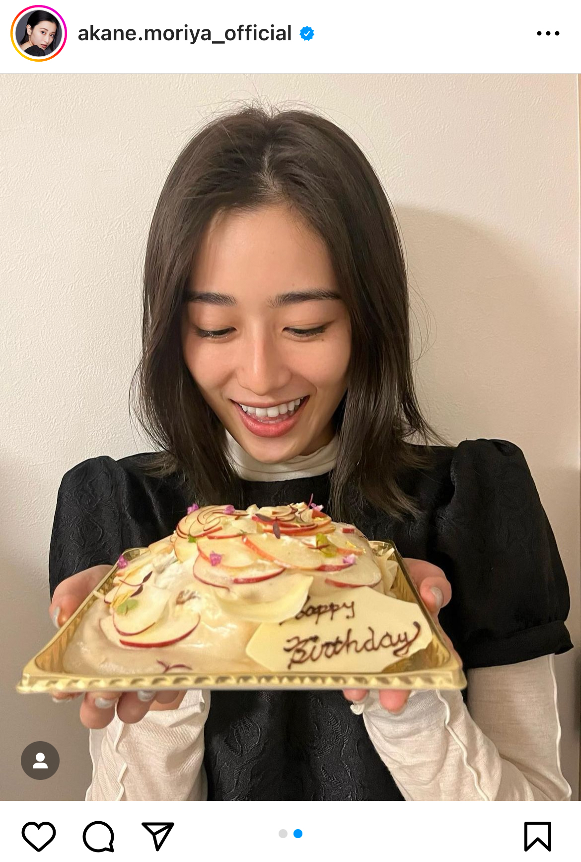 守屋茜のインスタグラムより