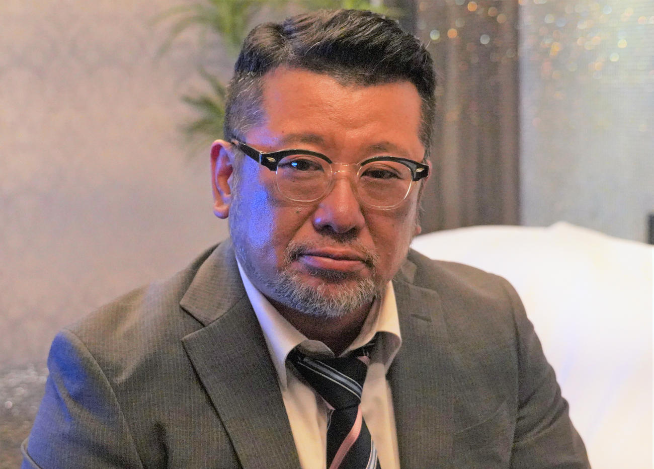 CSチャンネル「映画・チャンネルNECO」の風俗ドラマ「桃色探訪～伝説の風俗～」第7弾「上野編」第8弾「五反田編」で主演を務めるケンドーコバヤシ（撮影・佐藤成）