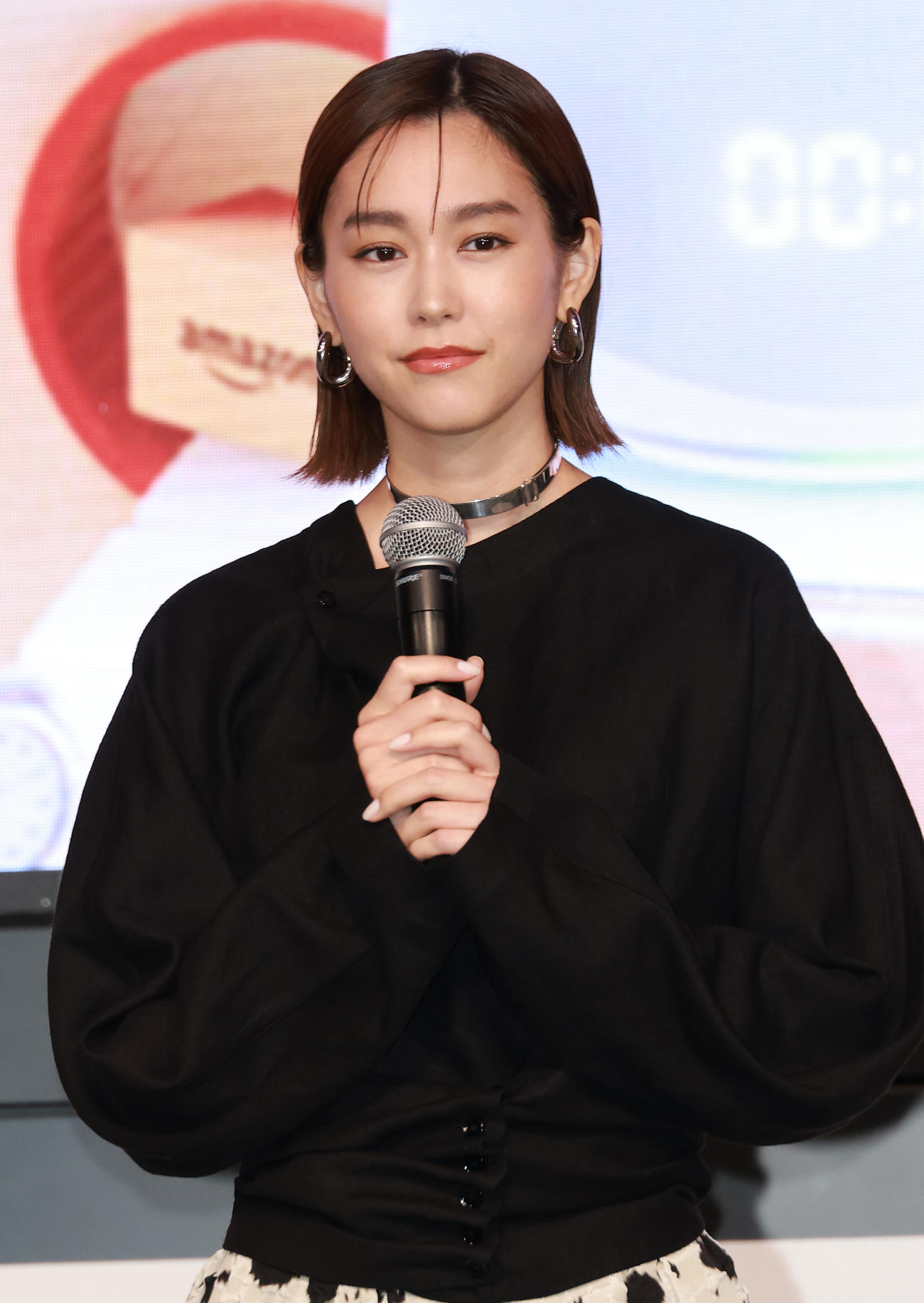 Amazonブラックフライデー記者発表を行った桐谷美玲（撮影・中島郁夫）