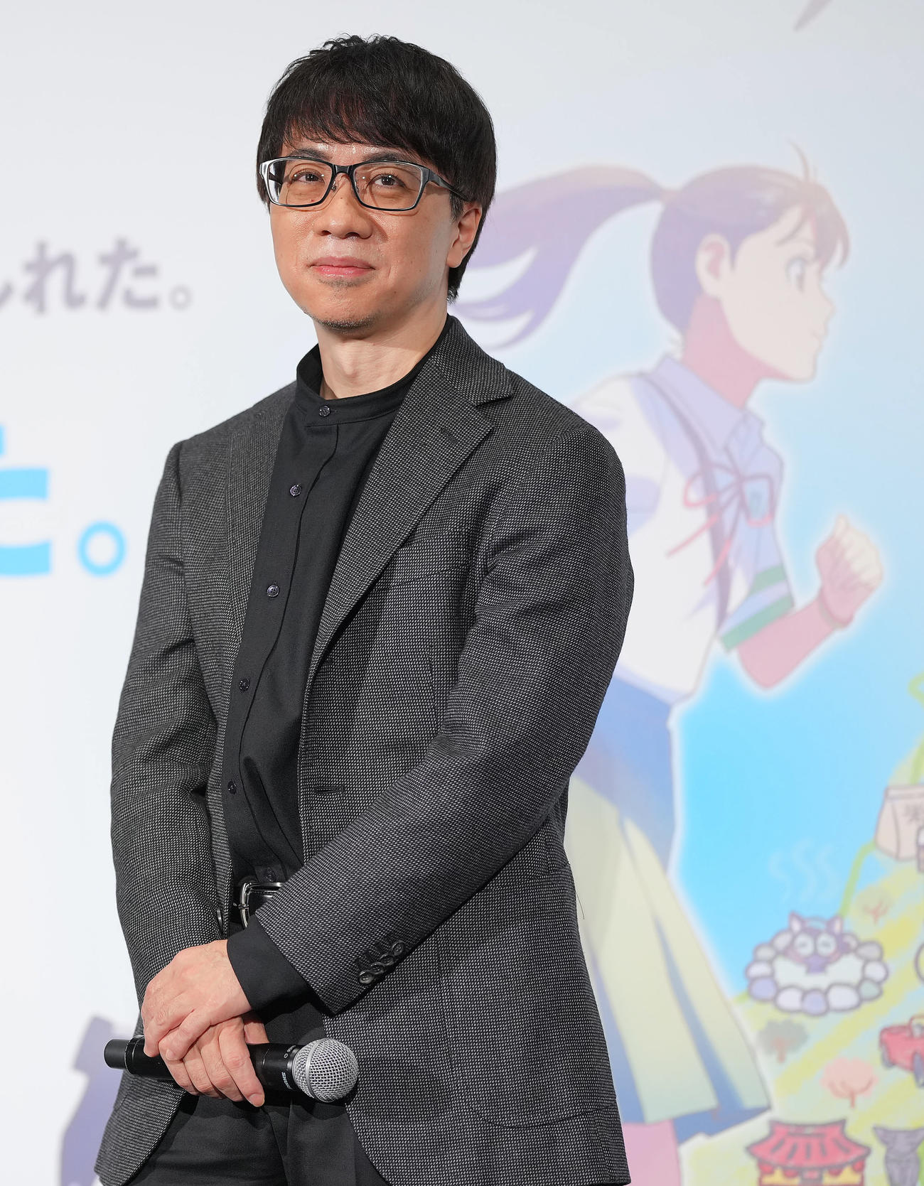 映画「すずめの戸締まり」大ヒット舞台あいさつに登壇する新海誠監督（撮影・垰建太）