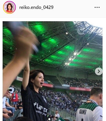 遠藤玲子アナのインスタグラムより
