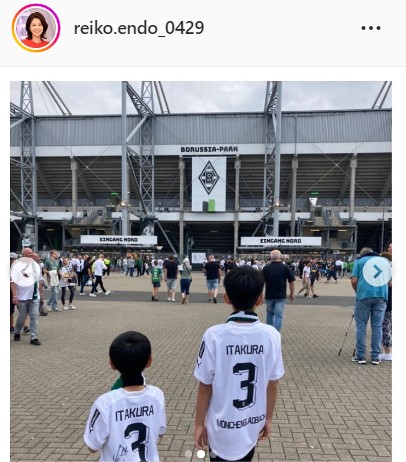 遠藤玲子アナのインスタグラムより