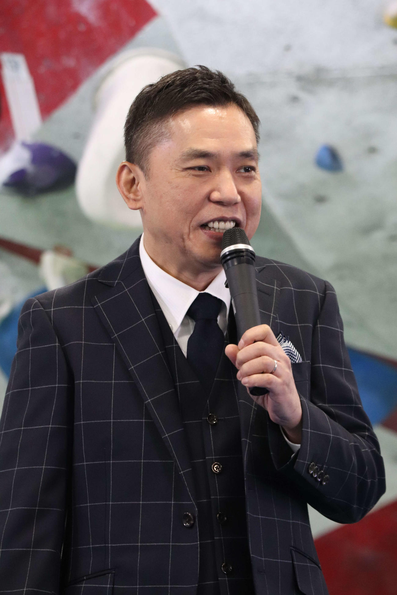 「TBS DOCS」チェアマン就任・大発表会に登壇した、爆笑問題の太田光（撮影・加藤理沙）