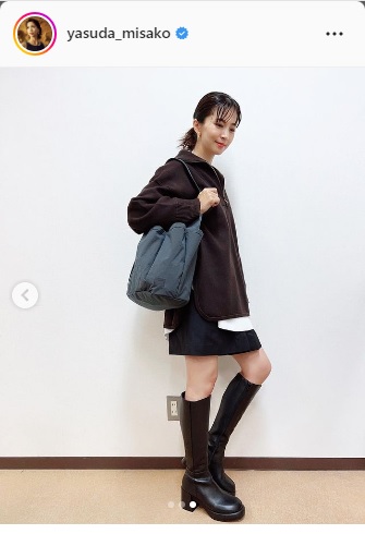 安田美沙子 40さい 頑張って足出してみてます と美脚ファッションを公開 芸能写真ニュース 日刊スポーツ