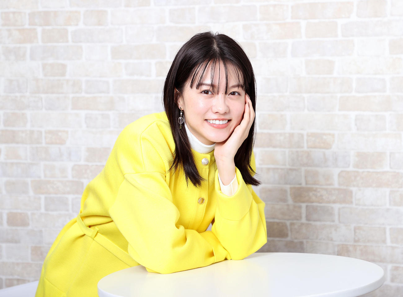 銭湯の明るい看板娘役を演じる志田彩良（撮影・鈴木正人）