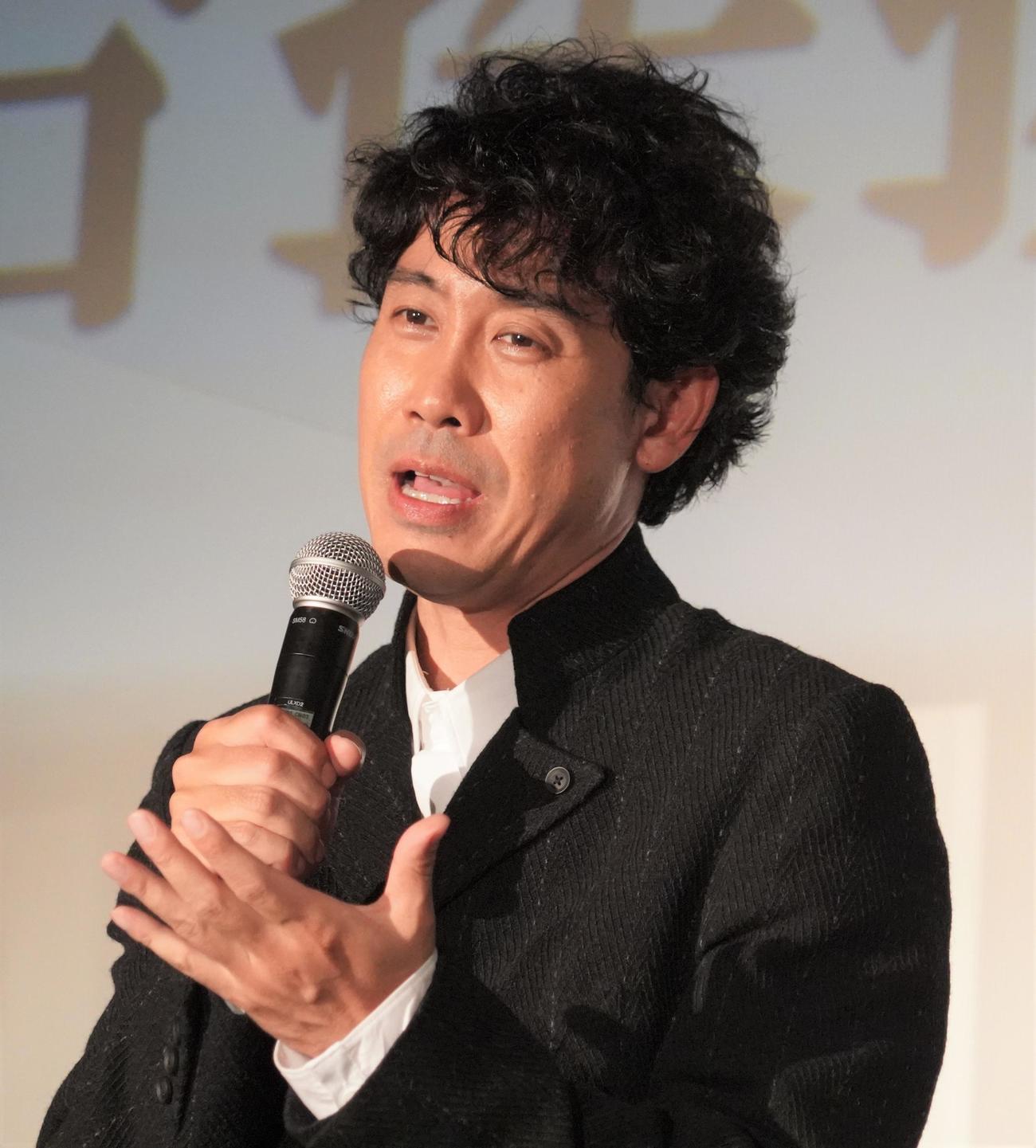 主演映画「月の満ち欠け」の公開直前イベントに出席した大泉洋（撮影・佐藤成）