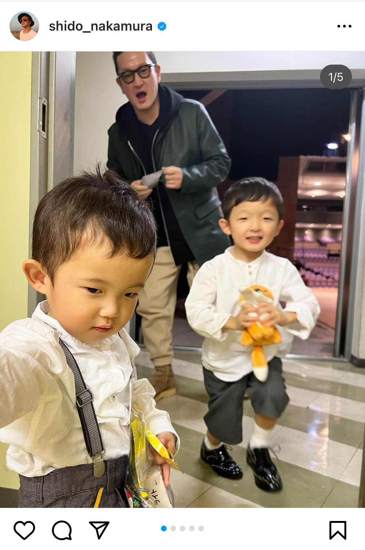 中村獅童のインスタグラムより