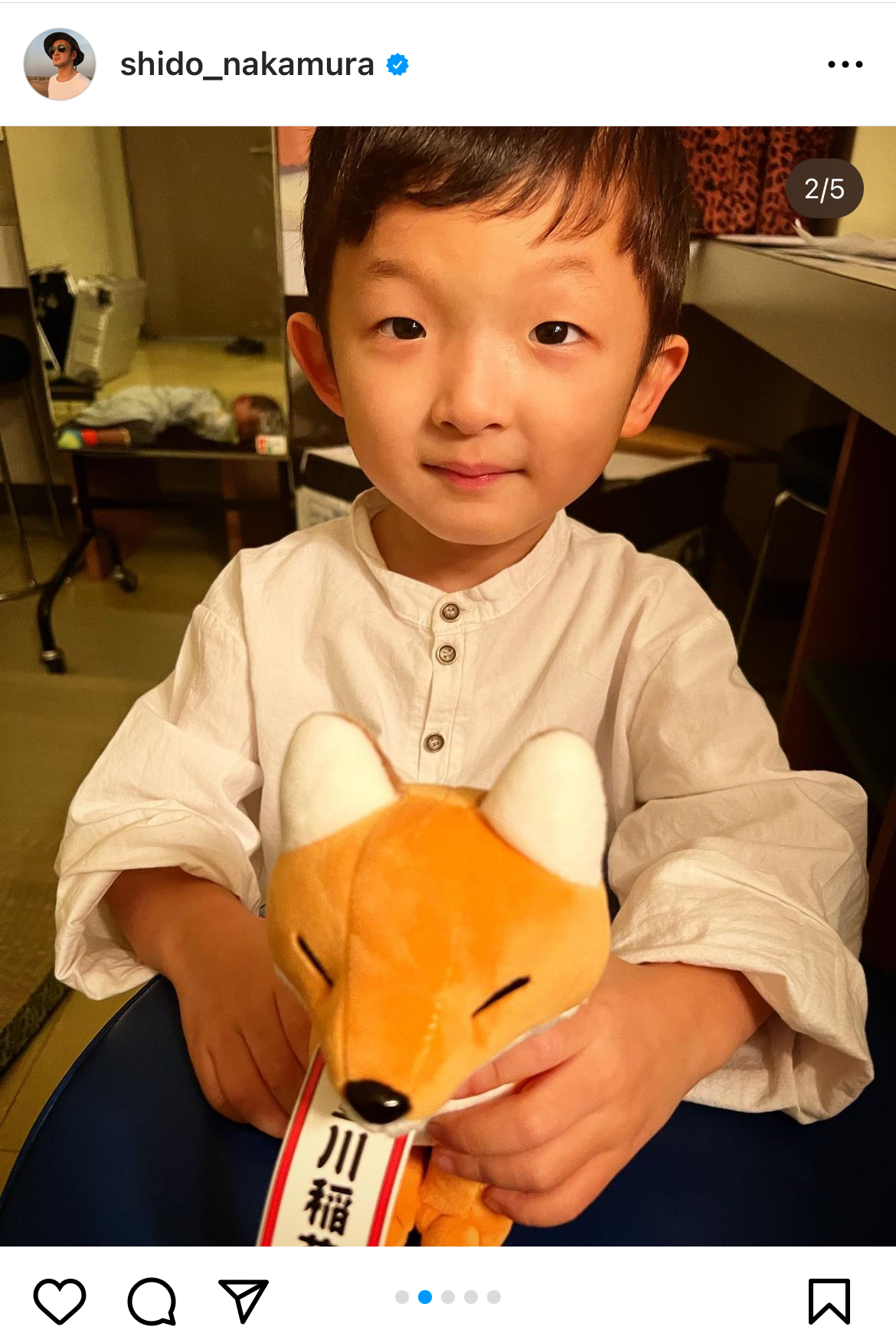 中村獅童のインスタグラムより