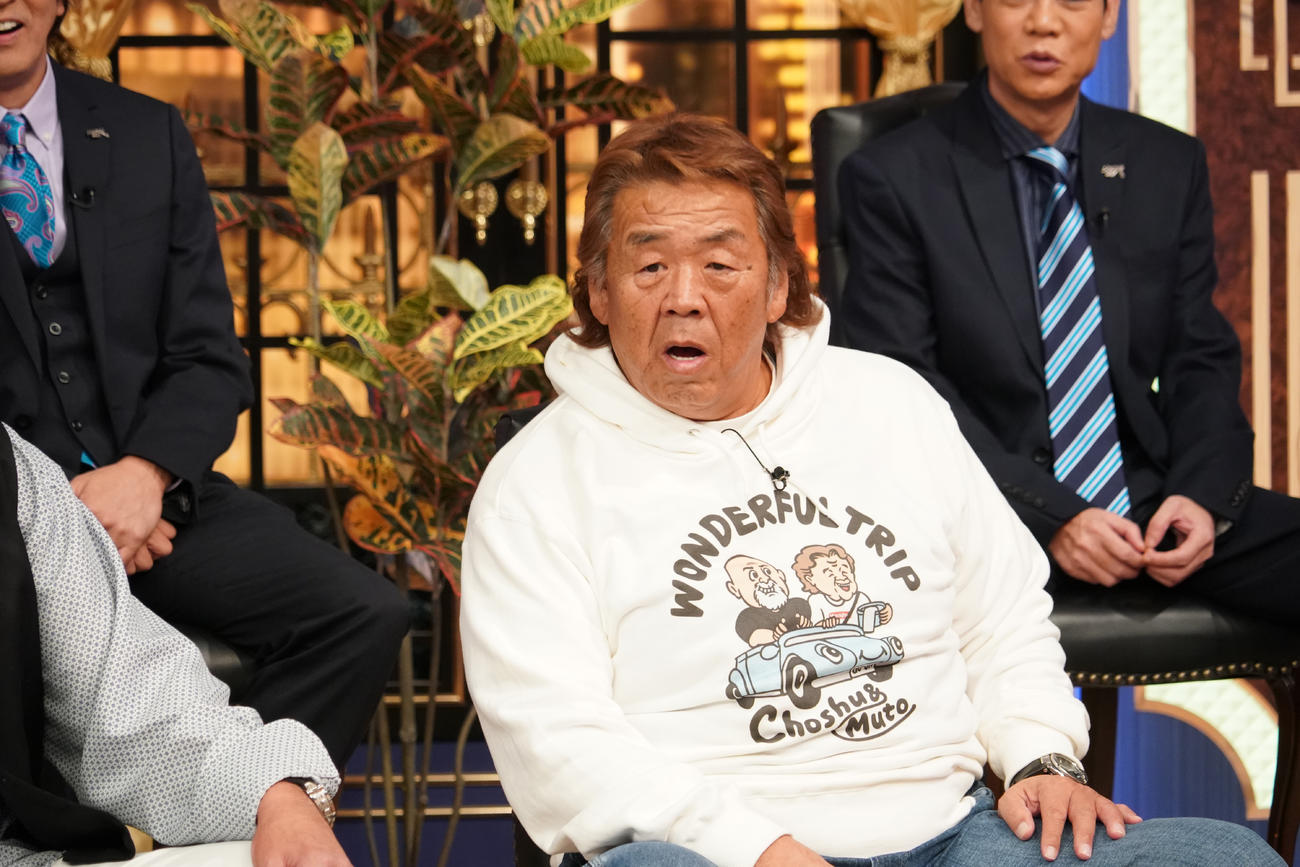 「しゃべくり007」にゲスト出演した長州力（日本テレビ提供）

