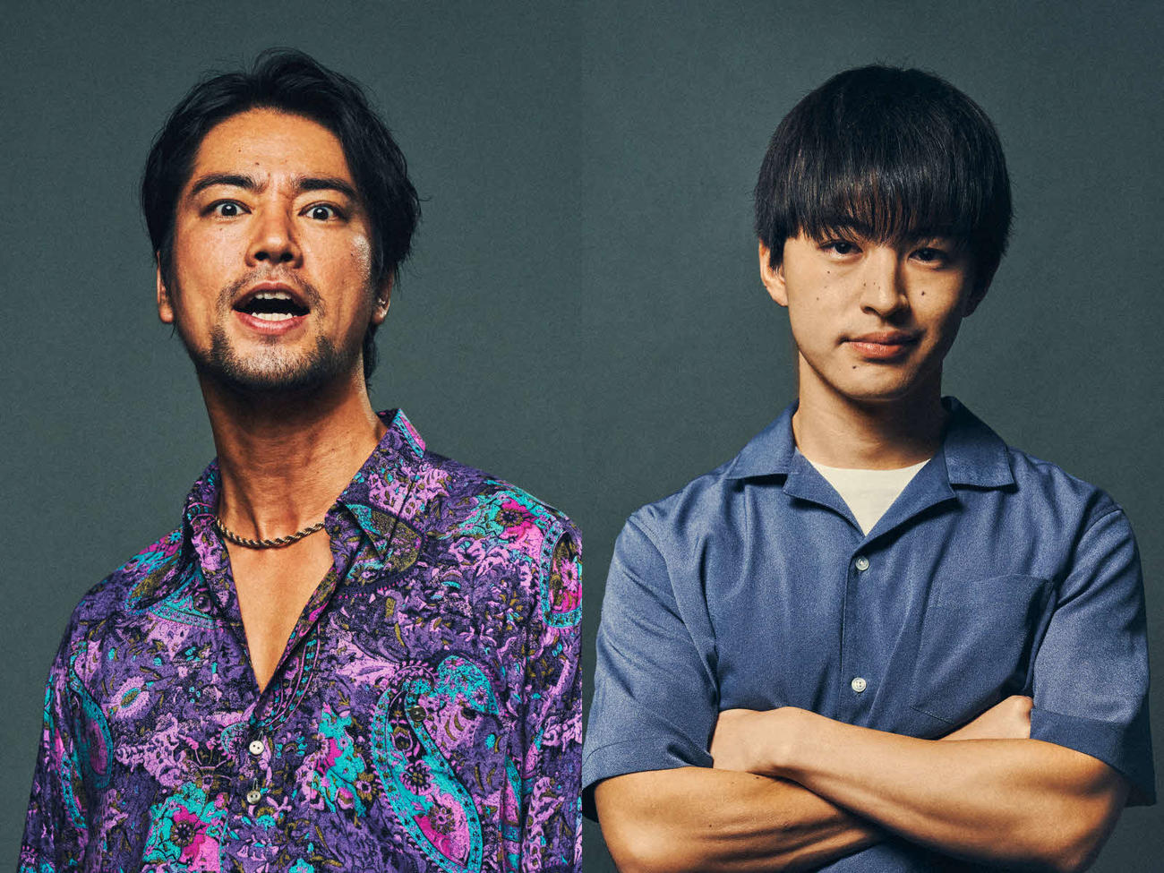 「インフォーマ」に出演が決定した桐谷健太（左）と佐野玲於（C）カンテレ