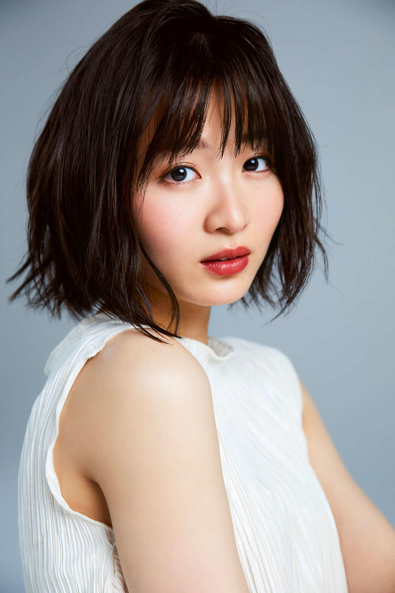23年1月期のテレビ東京系連続ドラマ「花嫁未満エスケープ　完結編」で主演を務める岡崎紗絵