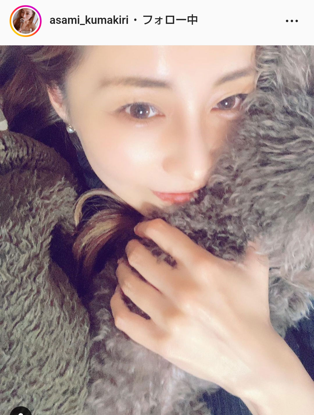 熊切あさ美のインスタグラムより