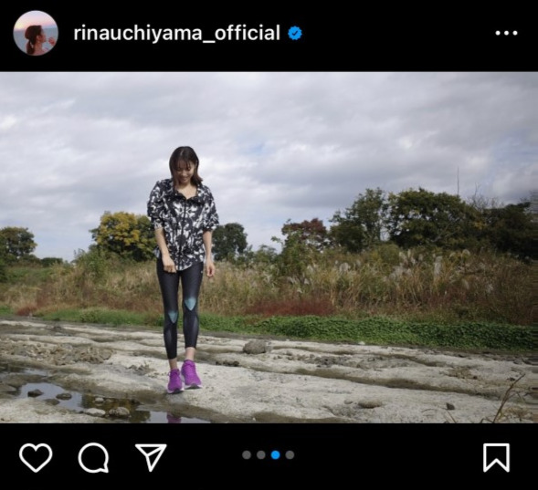 内山理名のインスタグラムより