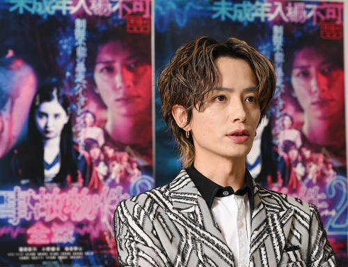 映画「真・事故物件パート2／全滅」に出演する小野健斗（撮影・滝沢徹郎）