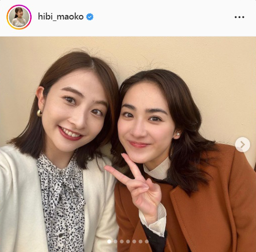 日比麻音子アナのインスタグラムより