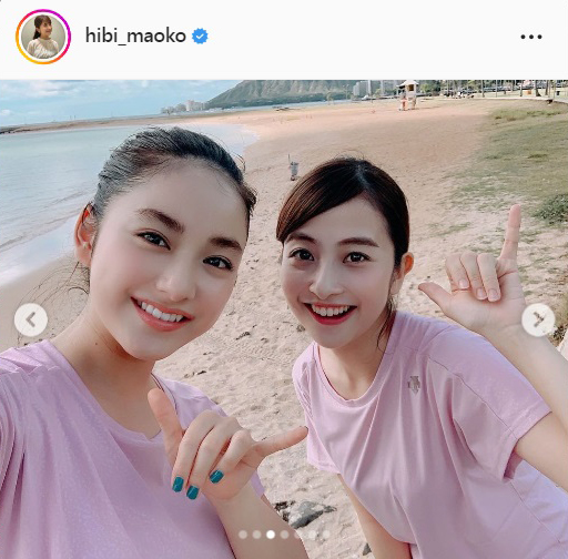 日比麻音子アナのインスタグラムより