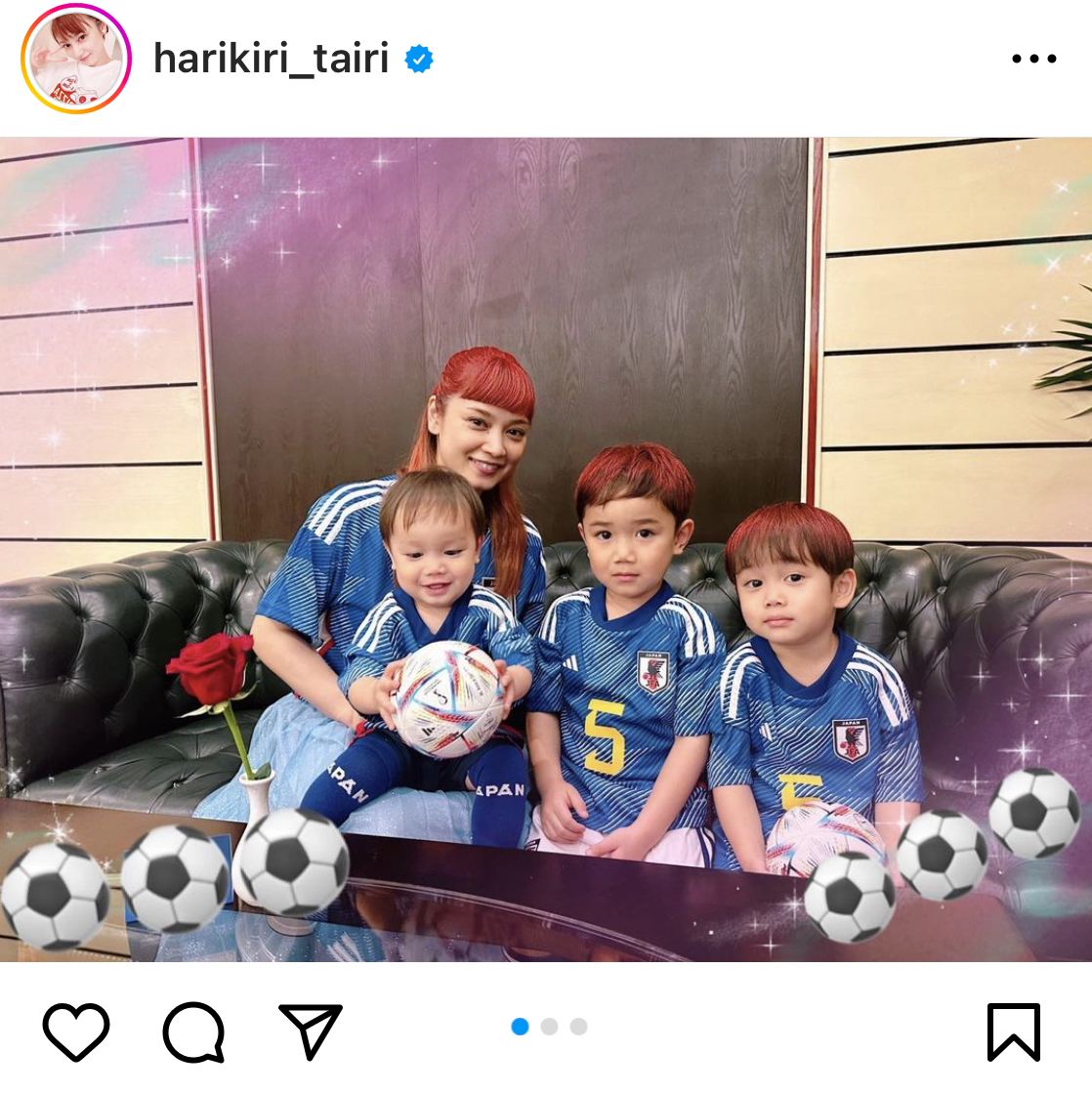平愛梨のインスタグラムより