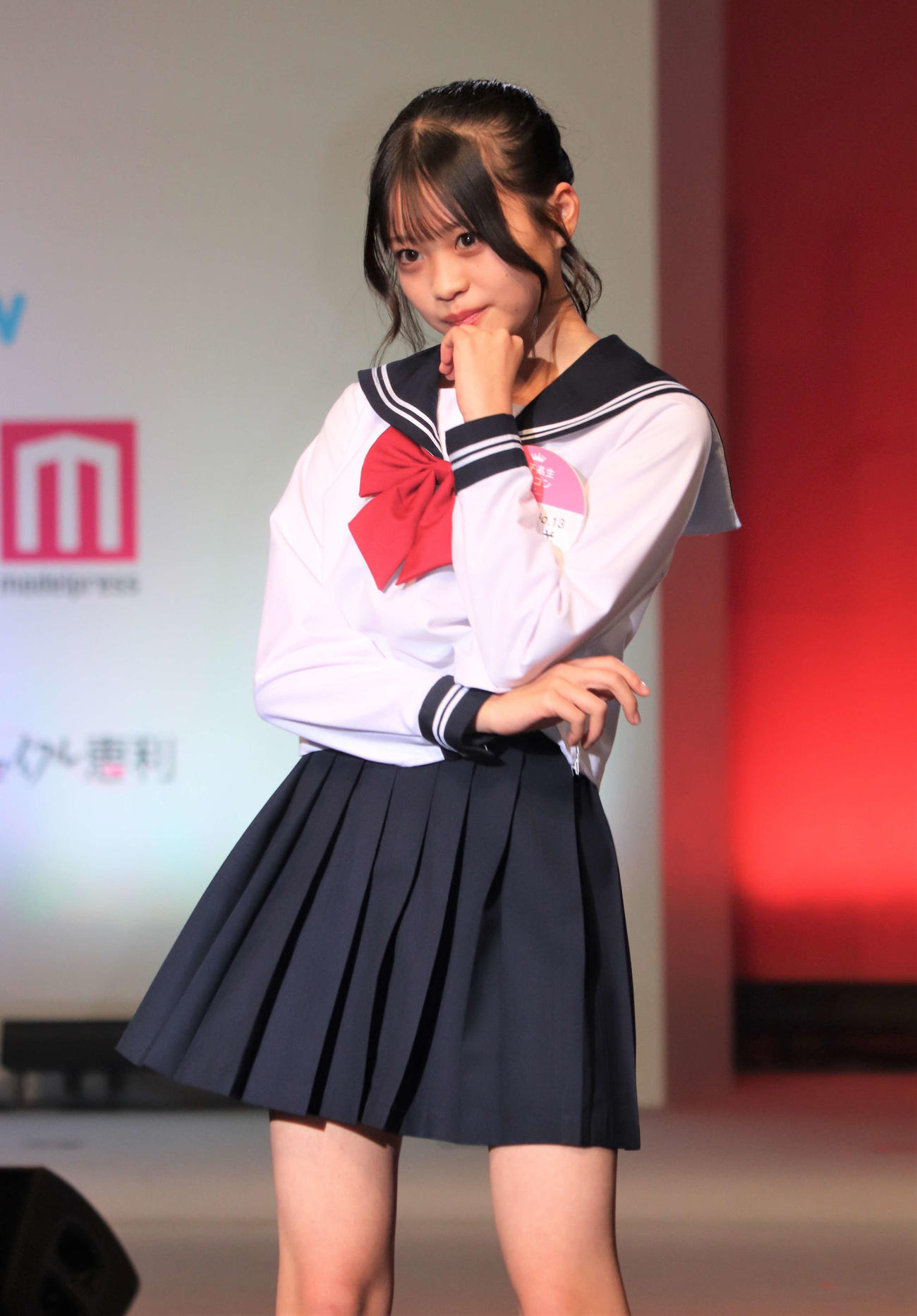 「女子高生ミスコン2022」でモデルプレス賞に輝いた、愛知県出身の高校1年生杉井美咲さん（撮影・加藤理沙）