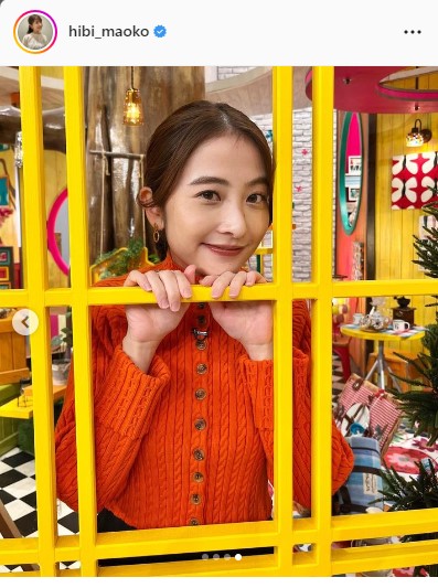 日比麻音子アナウンサーのインスタグラムより