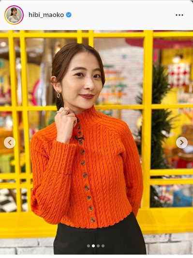日比麻音子アナウンサーのインスタグラムより