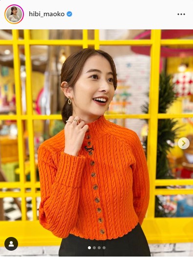 日比麻音子アナウンサーのインスタグラムより