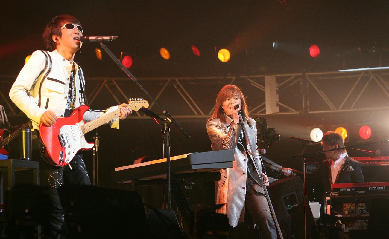 TM NETWORKの左から木根尚登、宇都宮隆、小室哲哉（2007年12月撮影）