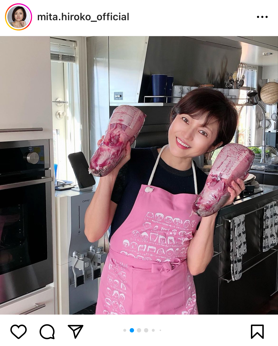 三田寛子のインスタグラムより