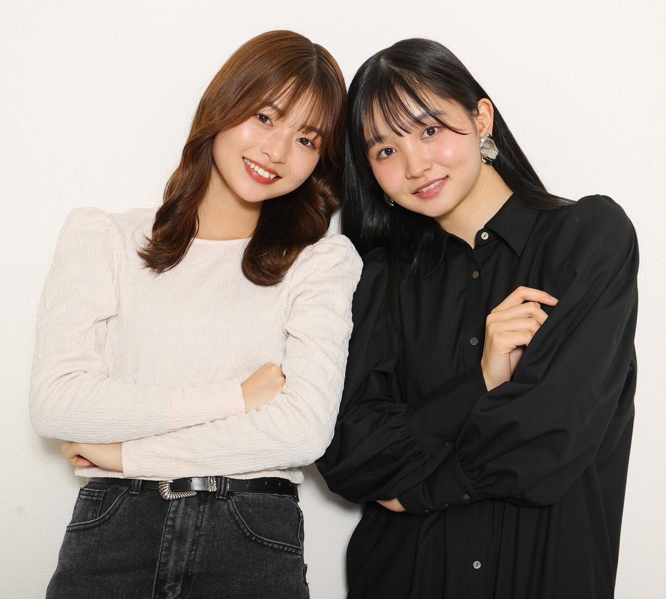 映画「真・事故物件パート2／全滅」に出演した海老野心（左）と窪田彩乃（撮影・野上伸悟）