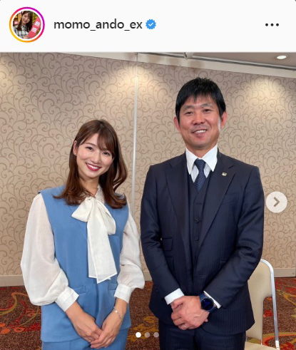 安藤萌々アナのインスタグラムより