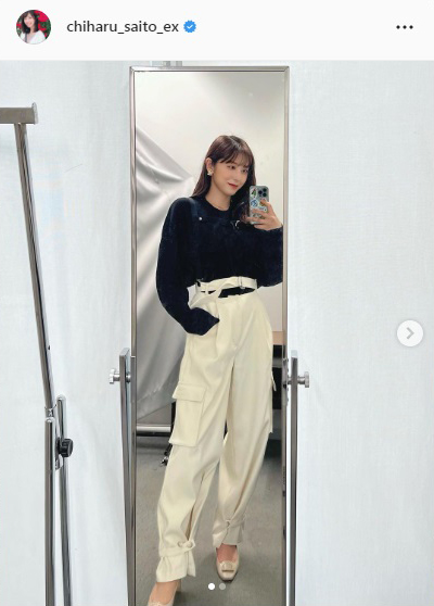 斎藤ちはるアナのインスタグラムより