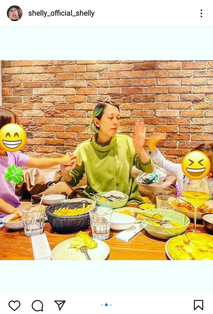 SHELLYのインスタグラムより