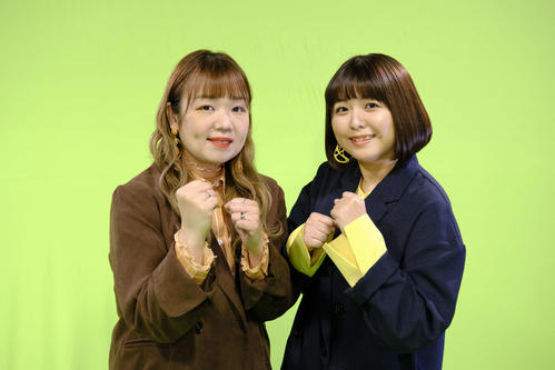 「THE W」の22年大会決勝に進出したTEAM BANANAの藤本友美（左）と山田愛実