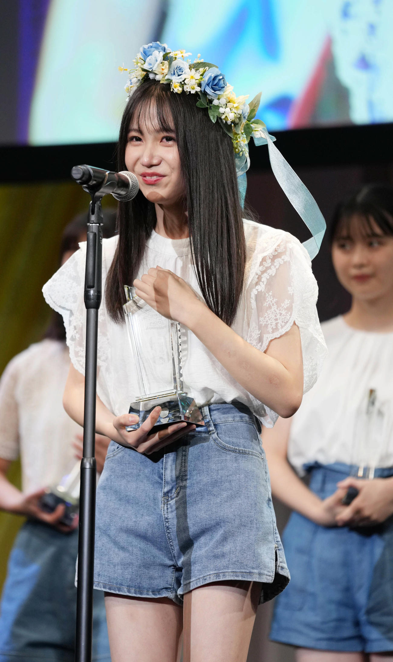 「CUBE主演女優オーディション　そのままのあなたで来てください」最終選考グランプリ発表会でグランプリを受賞した堀川梨子さん（撮影・小沢裕）
