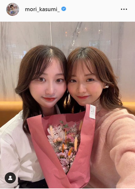 森香澄アナのインスタグラムより