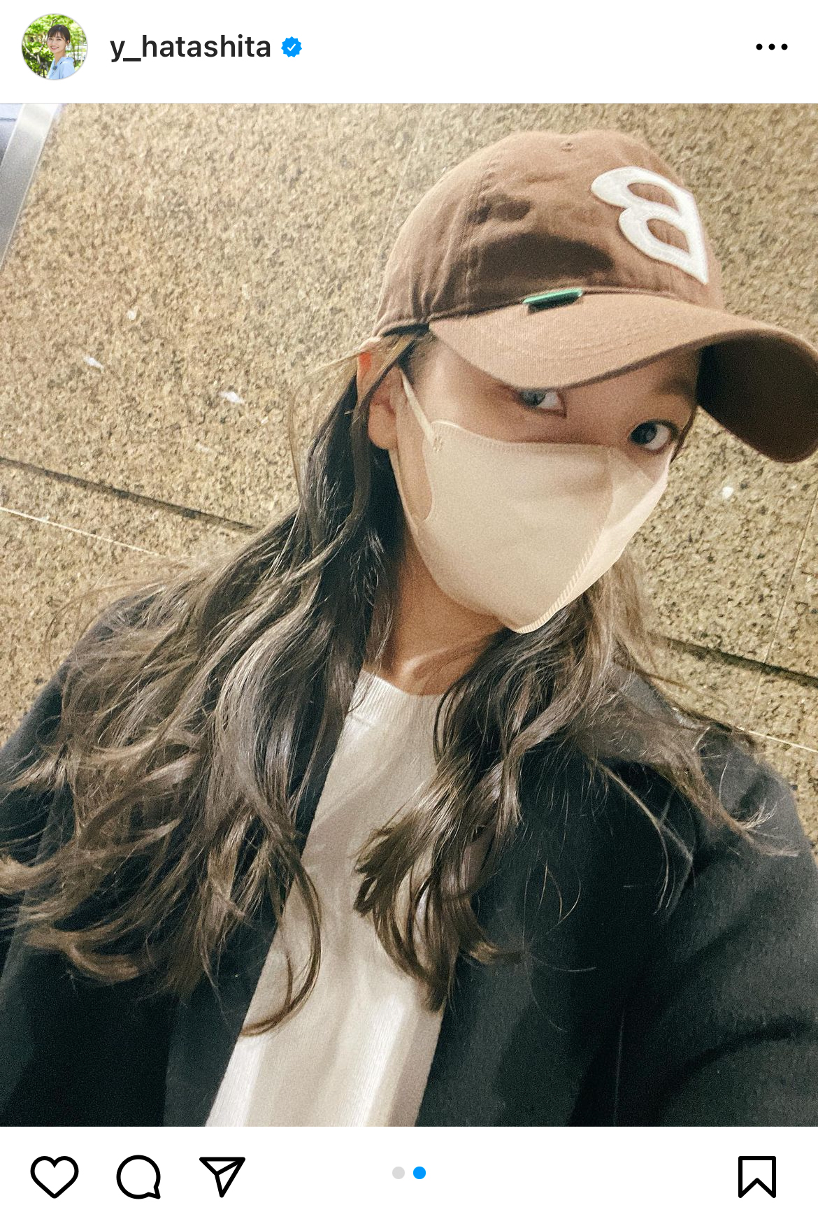 畑下由佳アナのインスタグラムより