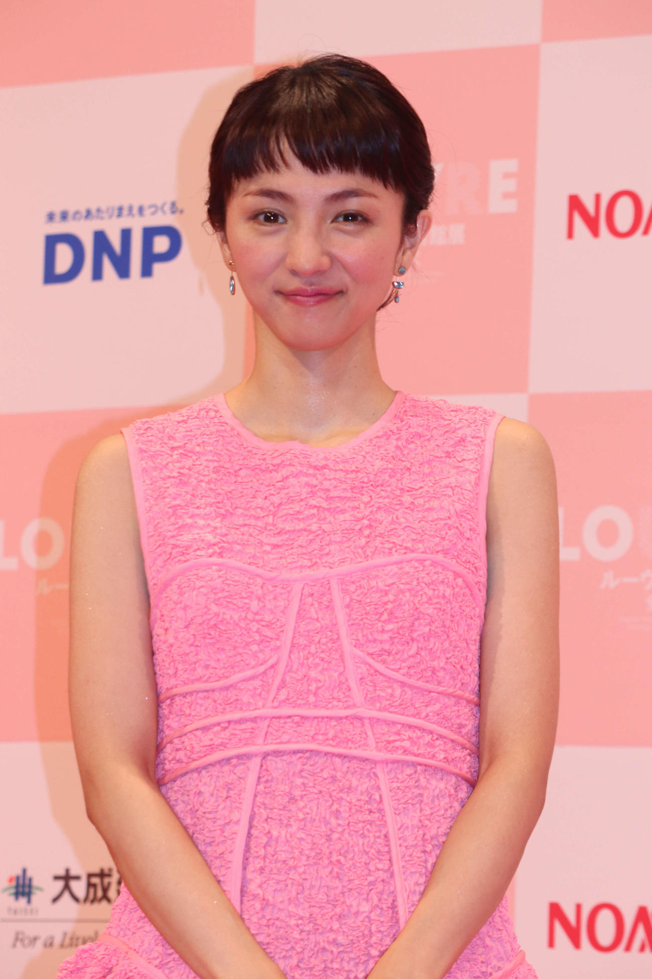 「ルーヴル美術館展　愛を描く」記者発表会に登壇した案内人を務める満島ひかり（撮影・加藤理沙）